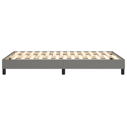Boxspring sengeramme Mørkegrå 120x200 cm Stof