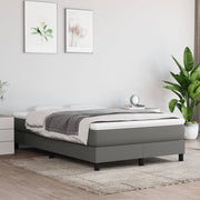Boxspring sengeramme Mørkegrå 120x200 cm Stof