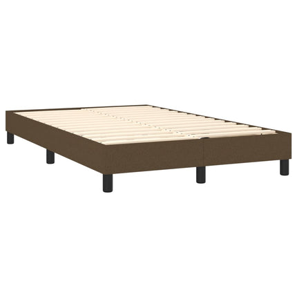 Boxspring sengeramme Mørkebrun 120x200 cm Stof