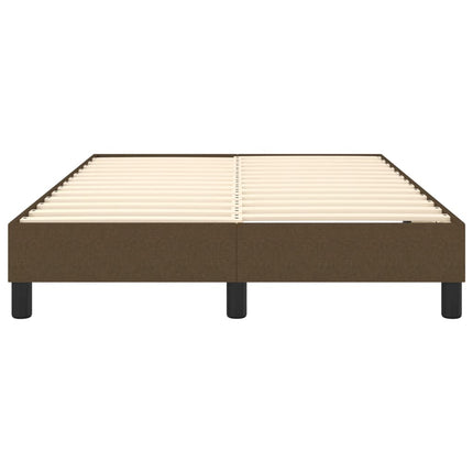 Boxspring sengeramme Mørkebrun 120x200 cm Stof