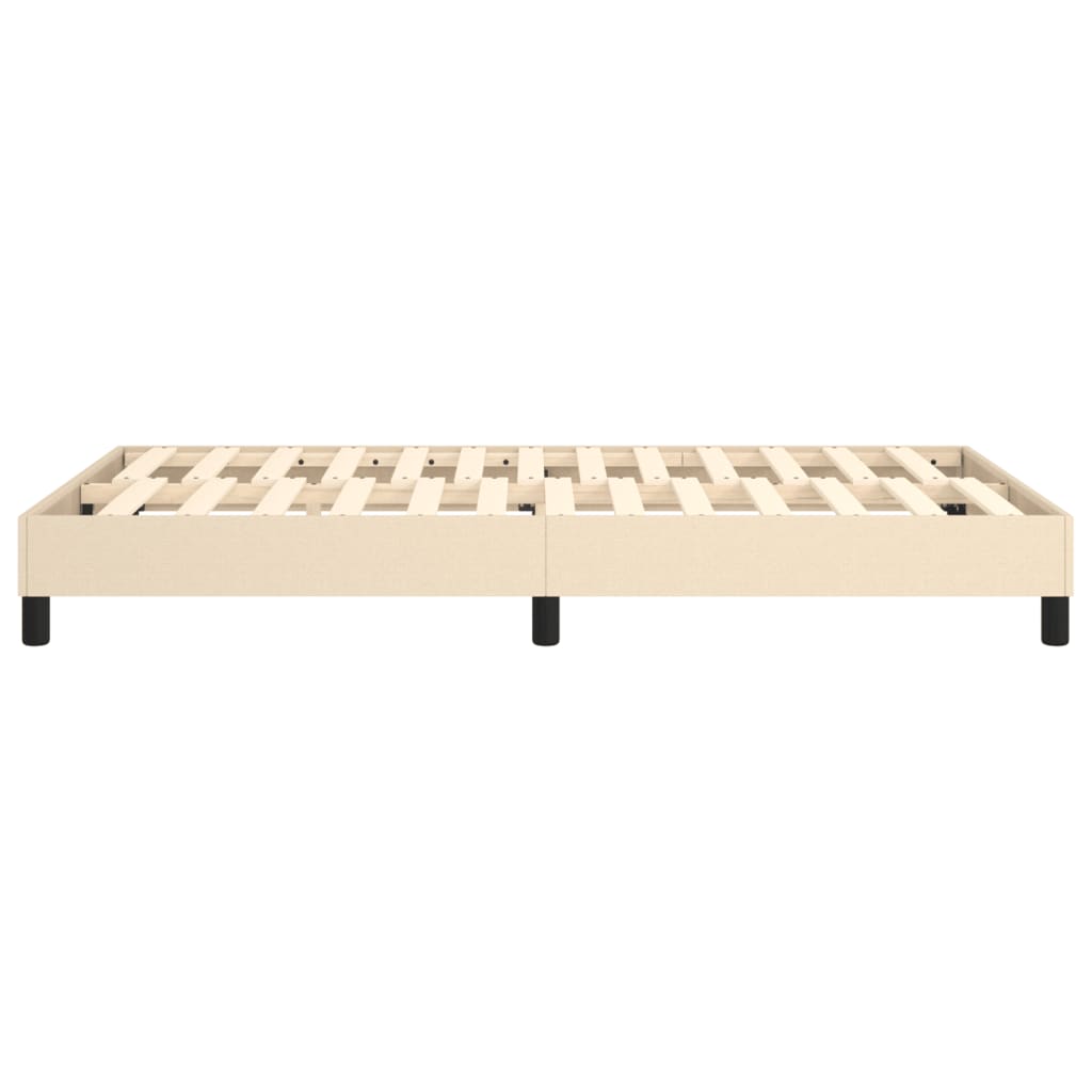 Boxspring sengeramme Creme 120x200 cm Stof
