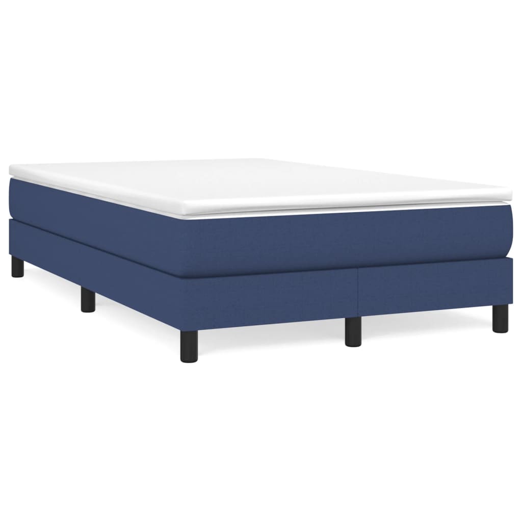 Boxspring sengeramme 120x200 cm stof blå
