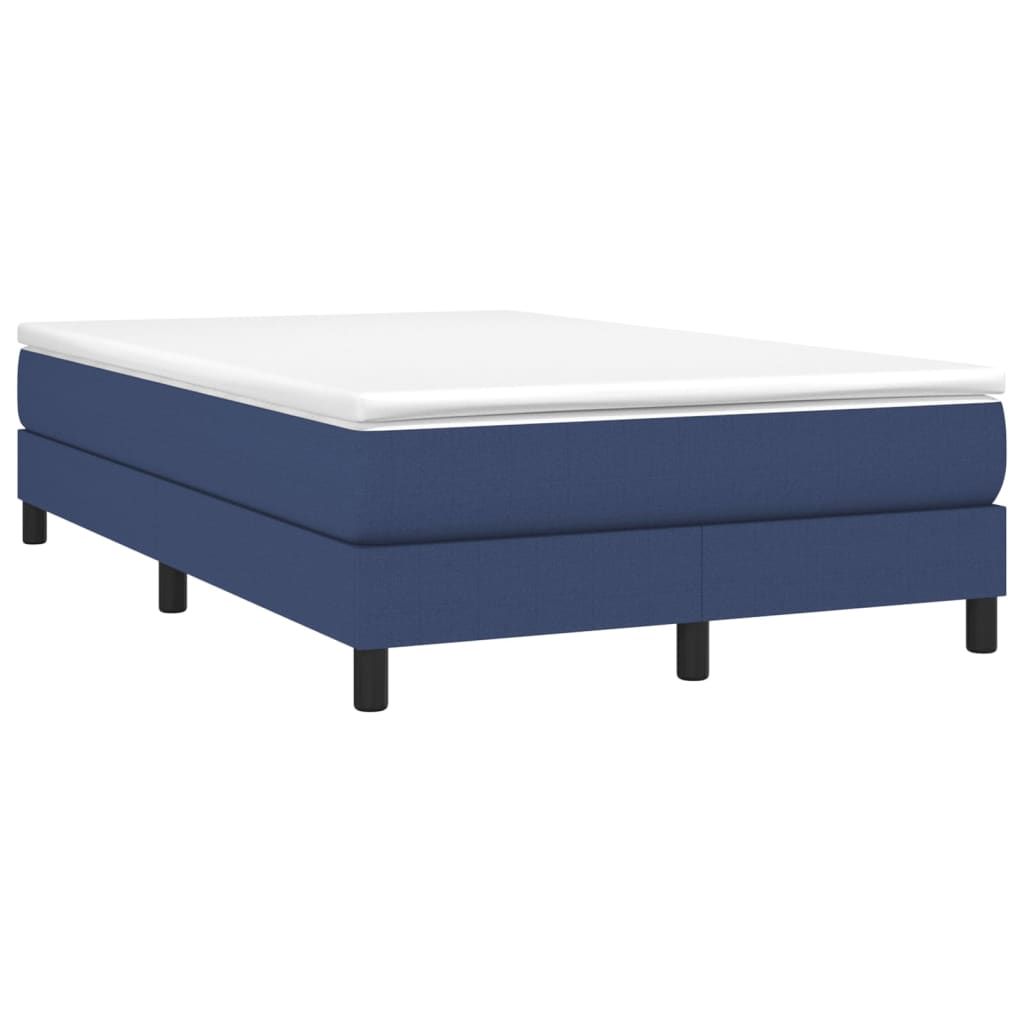 Boxspring sengeramme 120x200 cm stof blå