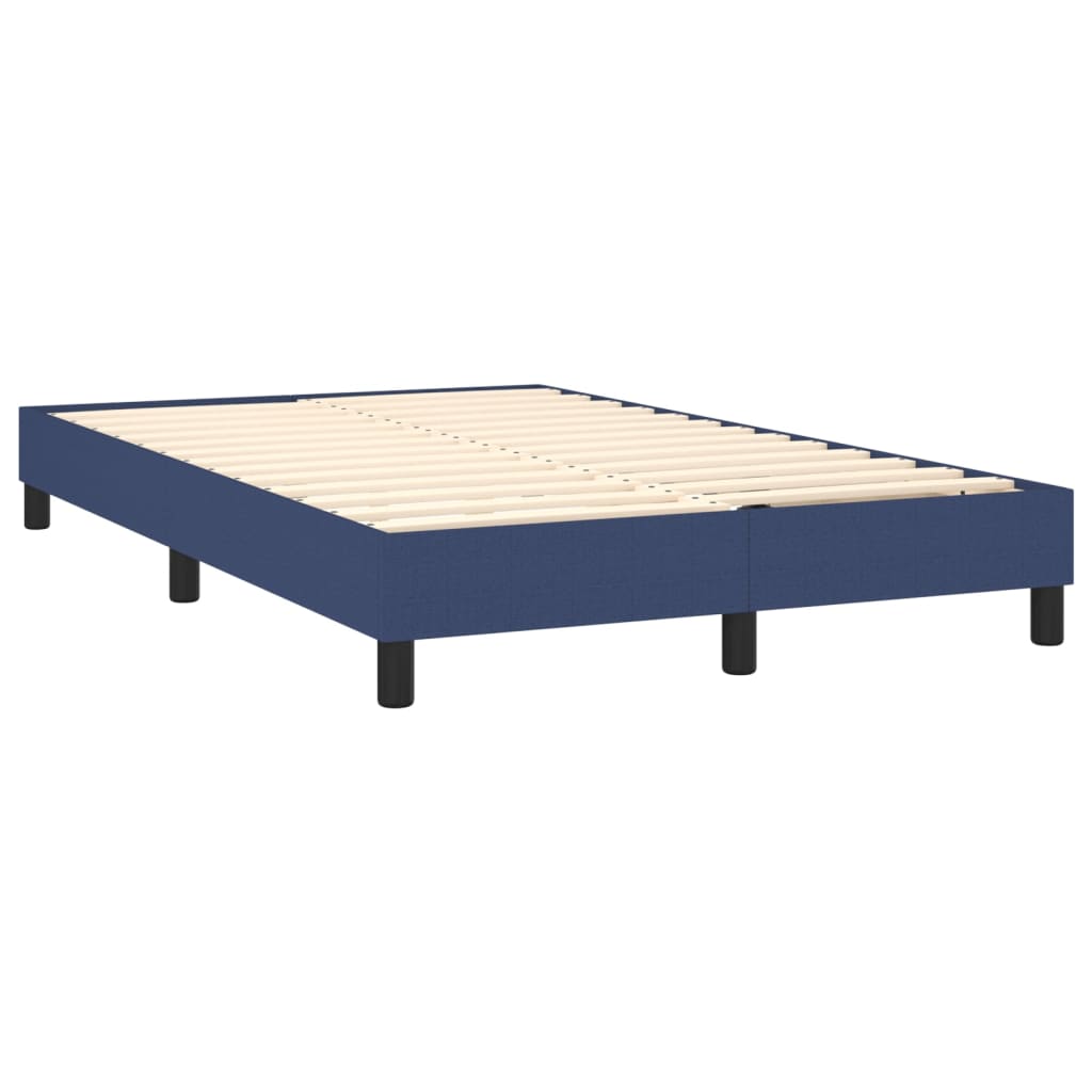 Boxspring sengeramme 120x200 cm stof blå