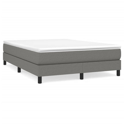 Boxspring sengeramme 140x190 cm stof mørkegrå