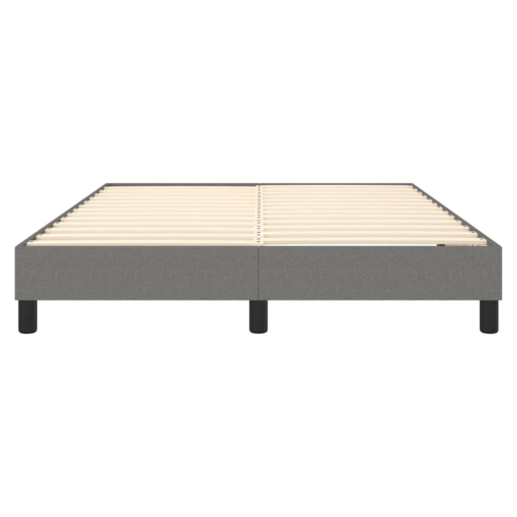 Boxspring sengeramme 140x190 cm stof mørkegrå