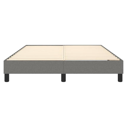 Boxspring sengeramme 140x190 cm stof mørkegrå