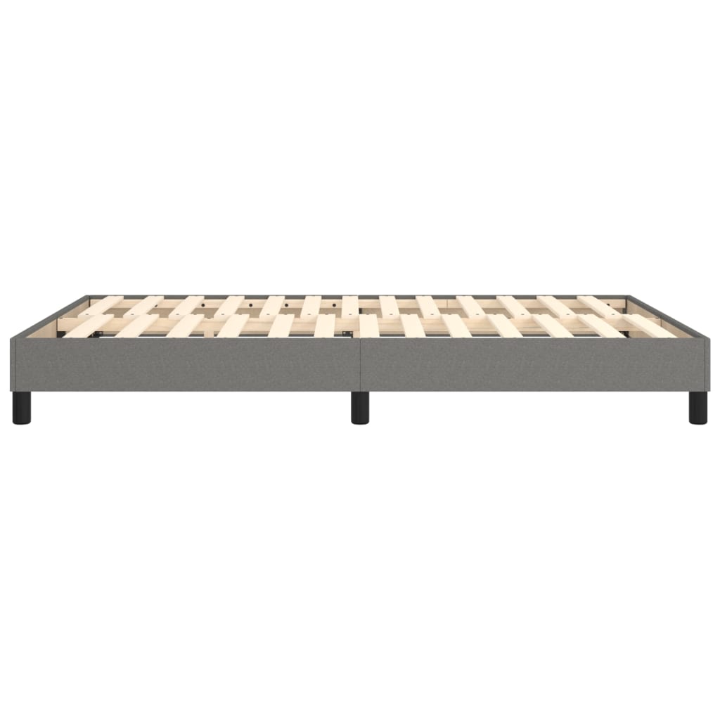 Boxspring sengeramme 140x190 cm stof mørkegrå