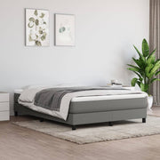 Boxspring sengeramme 140x190 cm stof mørkegrå