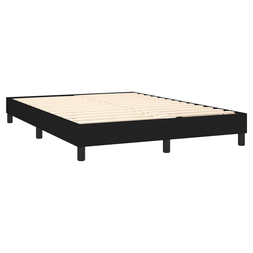 Boxspring sengeramme 140x190 cm stof sort