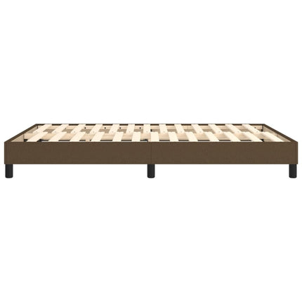 Boxspring sengeramme 140x190 cm stof mørkebrun