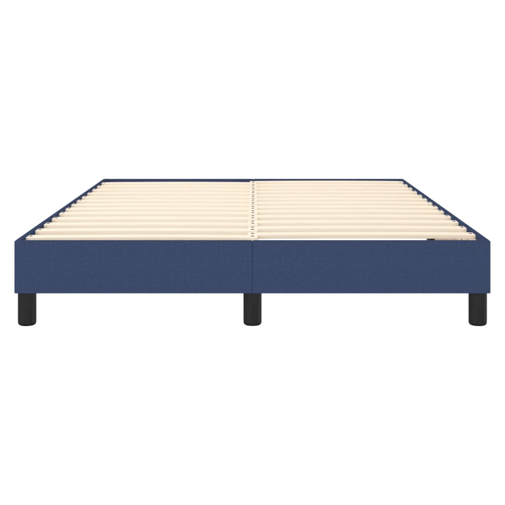Boxspring sengeramme 140x190 cm stof blå