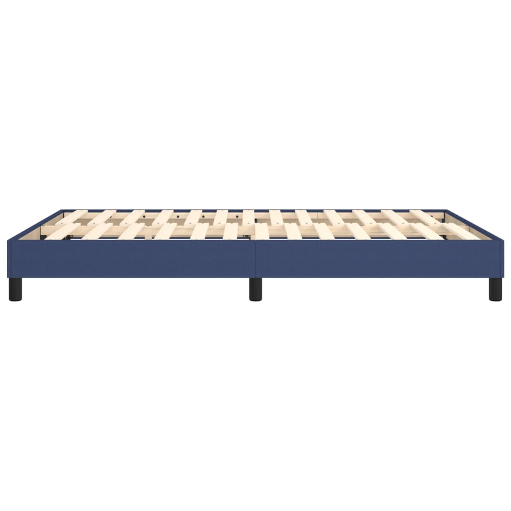 Boxspring sengeramme 140x190 cm stof blå