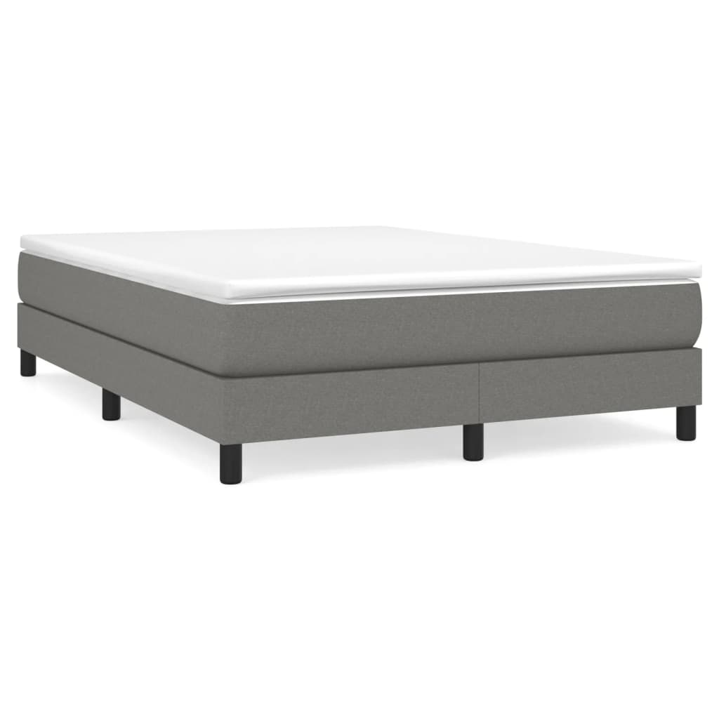 Boxspring sengeramme 140x200 cm stof mørkegrå