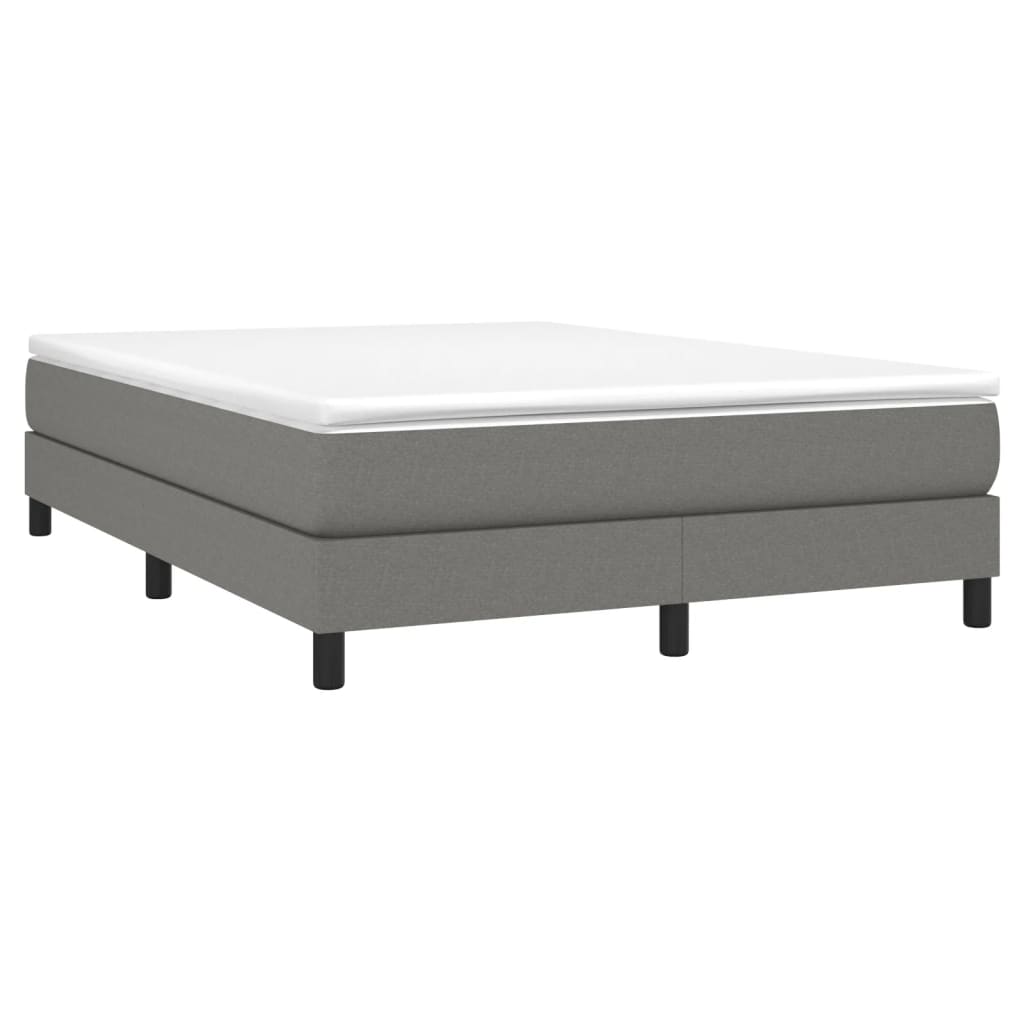 Boxspring sengeramme 140x200 cm stof mørkegrå