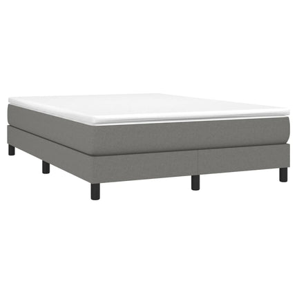 Boxspring sengeramme 140x200 cm stof mørkegrå