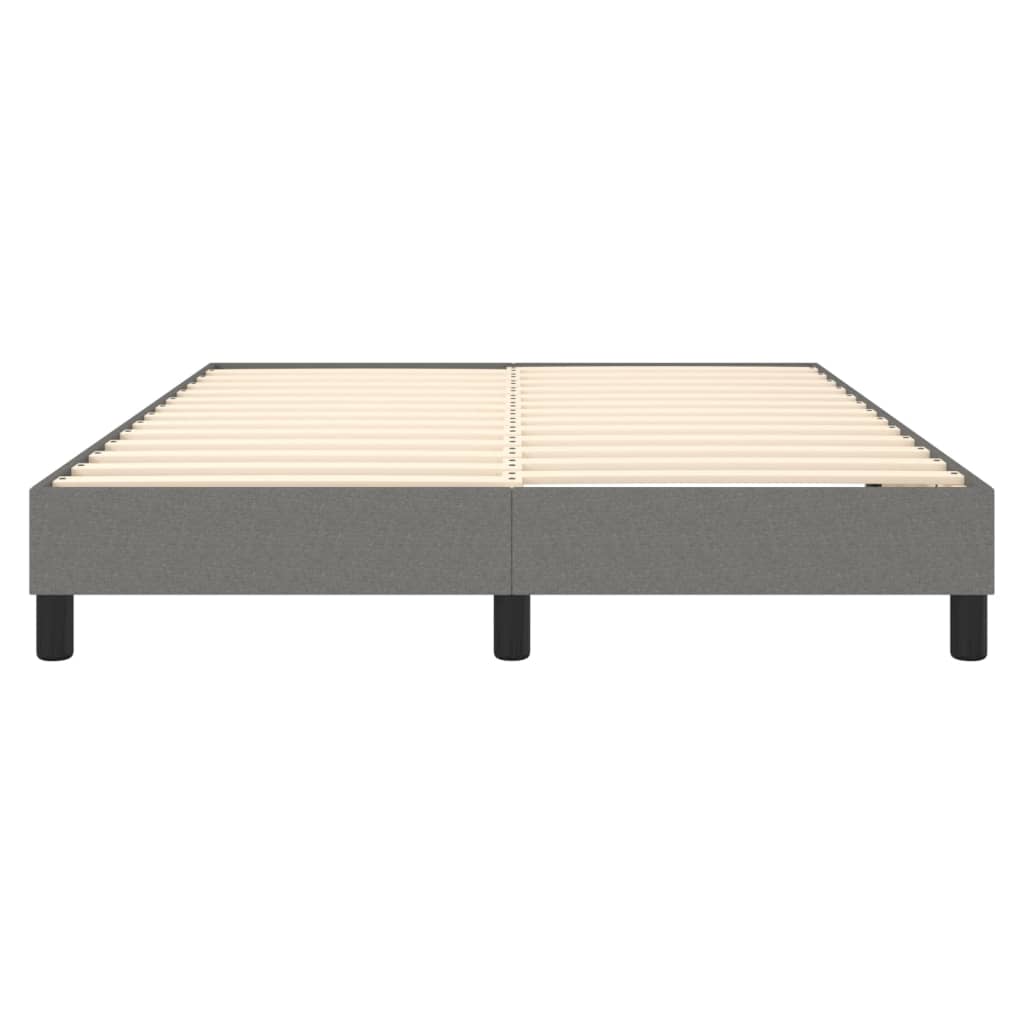 Boxspring sengeramme 140x200 cm stof mørkegrå