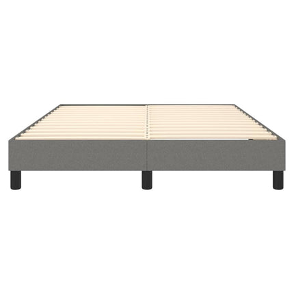 Boxspring sengeramme 140x200 cm stof mørkegrå