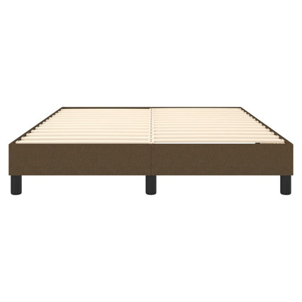 Boxspring sengeramme 140x200 cm stof mørkebrun