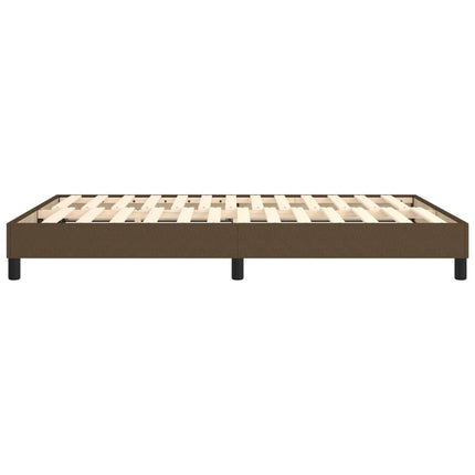 Boxspring sengeramme 140x200 cm stof mørkebrun
