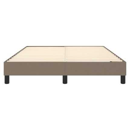 Boxspring sengeramme 140x200 cm stof gråbrun