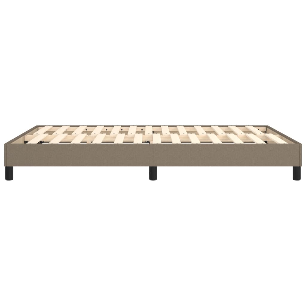 Boxspring sengeramme 140x200 cm stof gråbrun