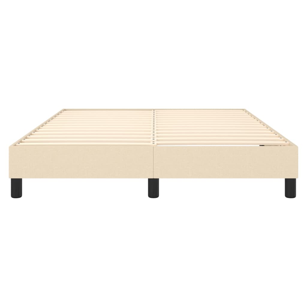 Boxspring sengeramme 140x200 cm stof cremefarvet