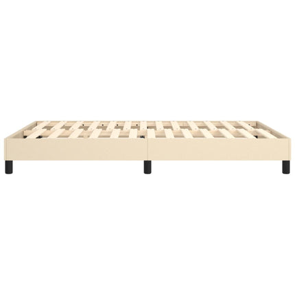 Boxspring sengeramme 140x200 cm stof cremefarvet