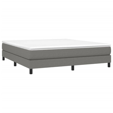 Boxspring sengeramme 160x200 cm stof mørkegrå