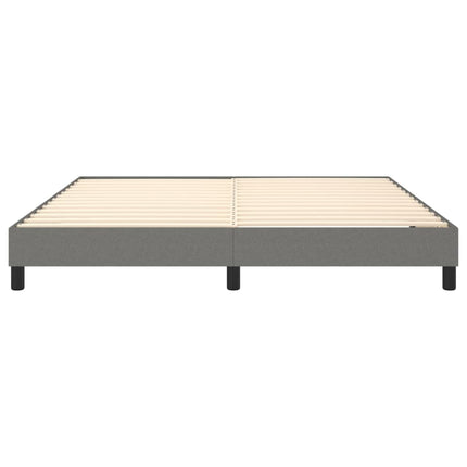Boxspring sengeramme 160x200 cm stof mørkegrå