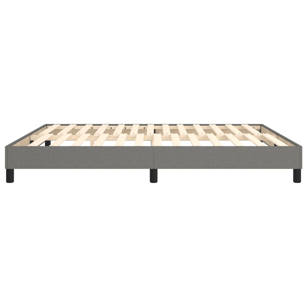 Boxspring sengeramme 160x200 cm stof mørkegrå