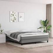 Boxspring sengeramme 160x200 cm stof mørkegrå