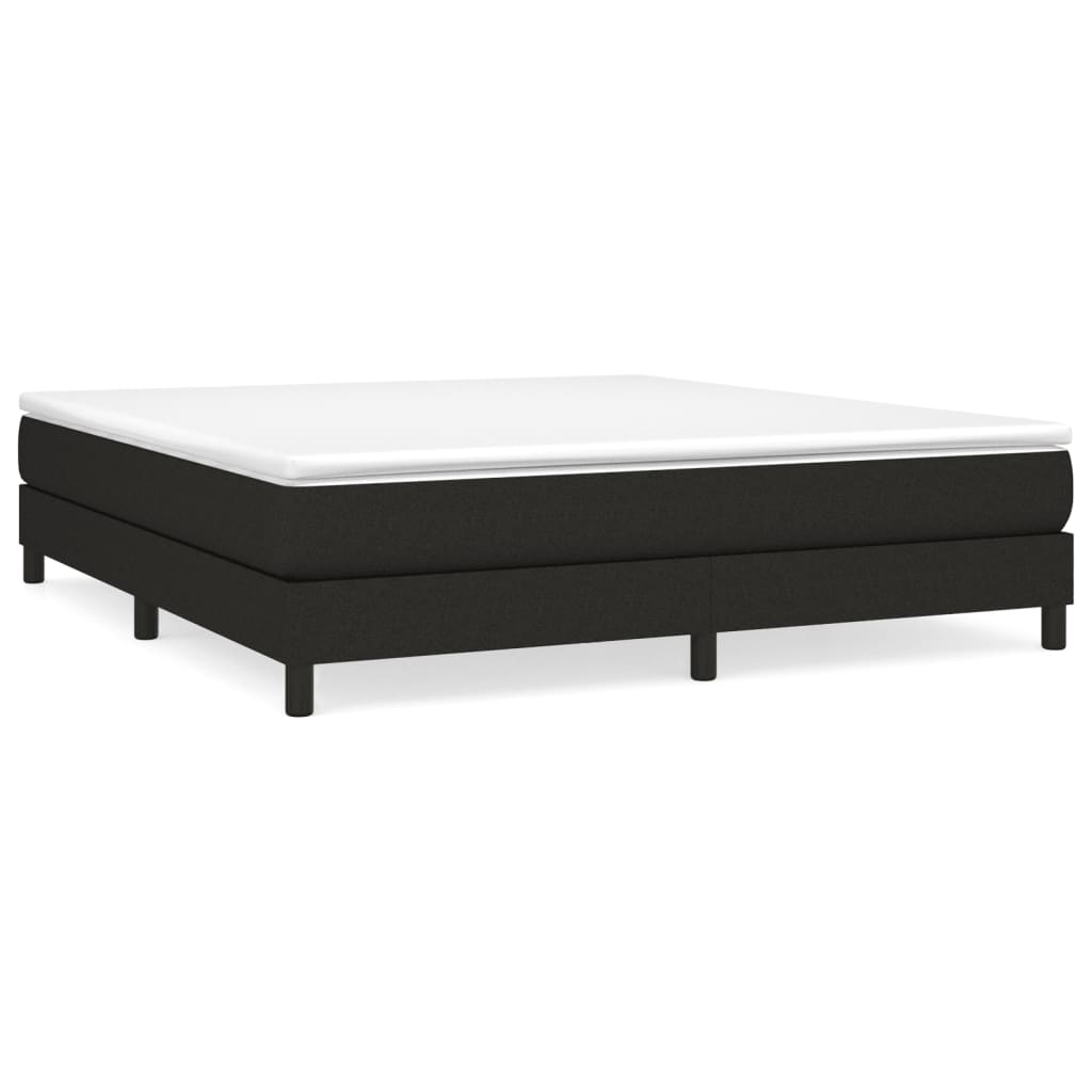 Boxspring sengeramme 160x200 cm stof sort