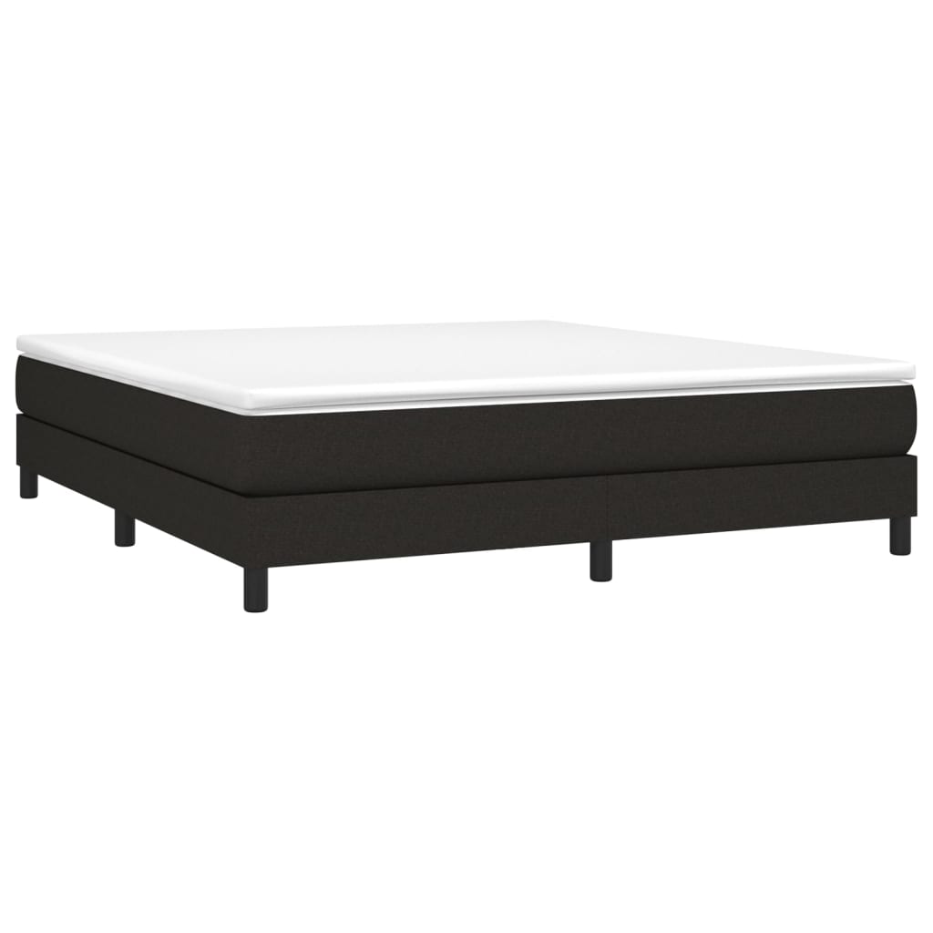 Boxspring sengeramme 160x200 cm stof sort