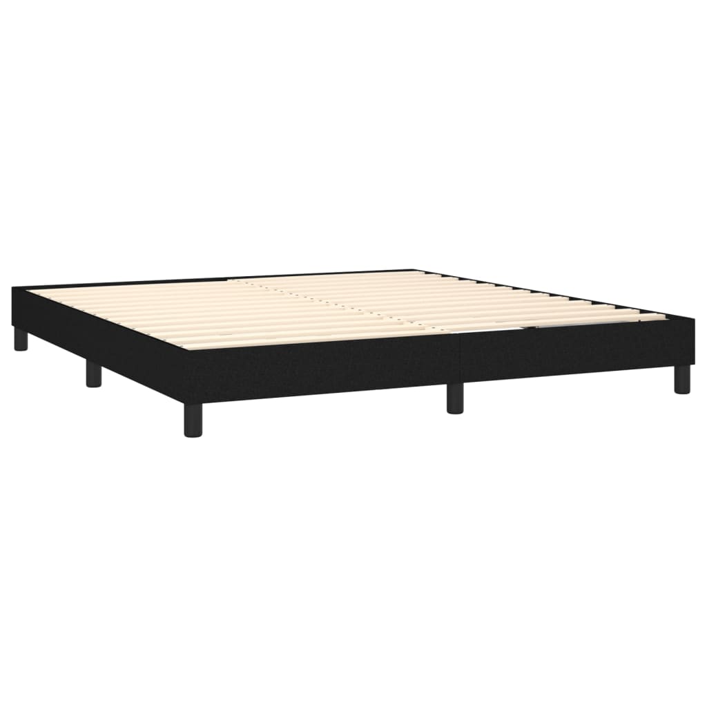 Boxspring sengeramme 160x200 cm stof sort