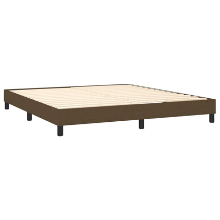 Boxspring sengeramme 160x200 cm stof mørkebrun