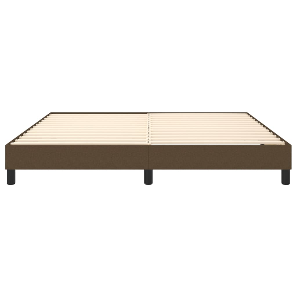 Boxspring sengeramme 160x200 cm stof mørkebrun