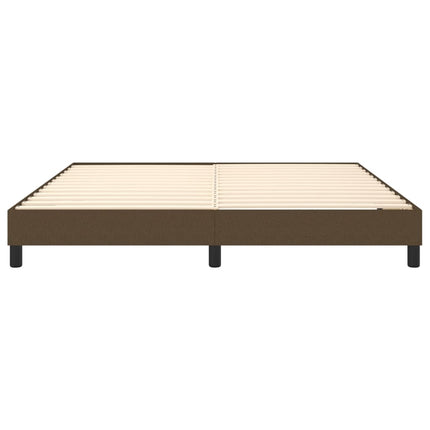 Boxspring sengeramme 160x200 cm stof mørkebrun
