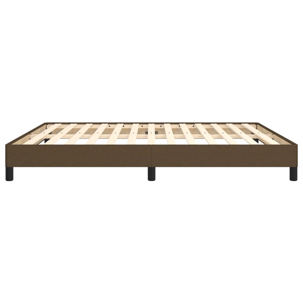 Boxspring sengeramme 160x200 cm stof mørkebrun