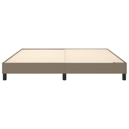 Boxspring sengeramme 160x200 cm stof gråbrun