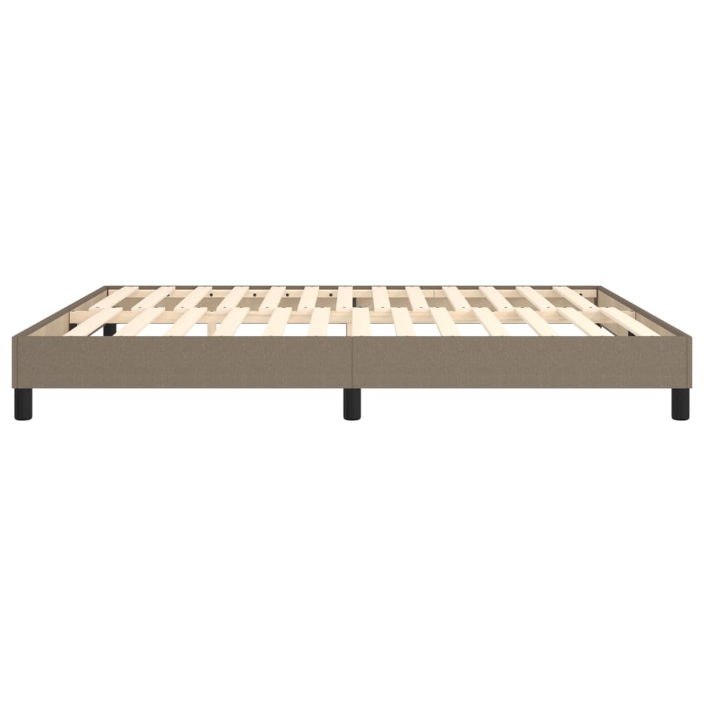 Boxspring sengeramme 160x200 cm stof gråbrun
