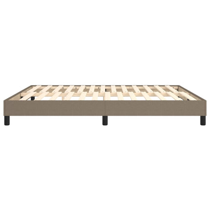 Boxspring sengeramme 160x200 cm stof gråbrun
