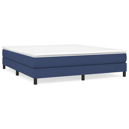 Boxspring sengeramme 160x200 cm stof blå