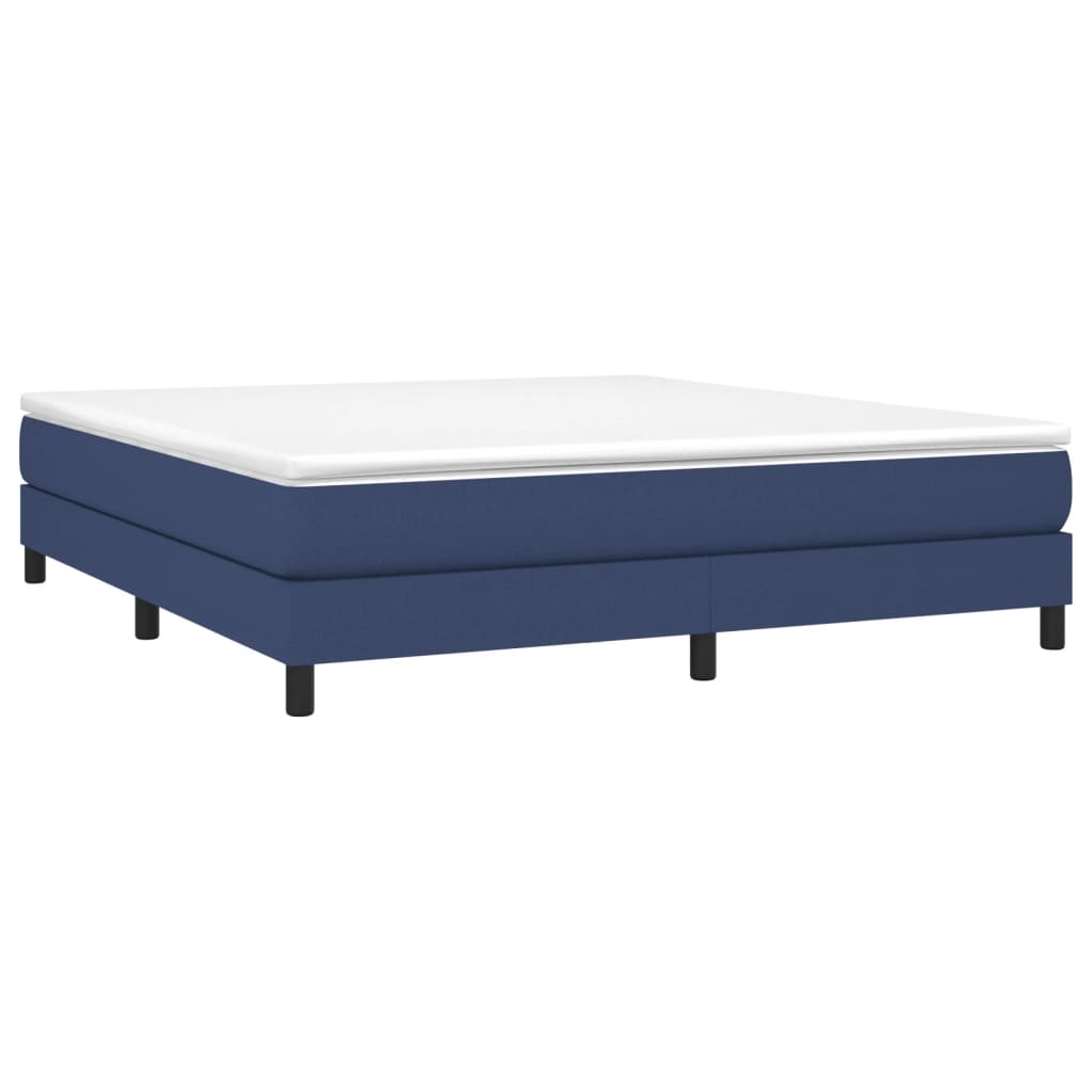 Boxspring sengeramme 160x200 cm stof blå