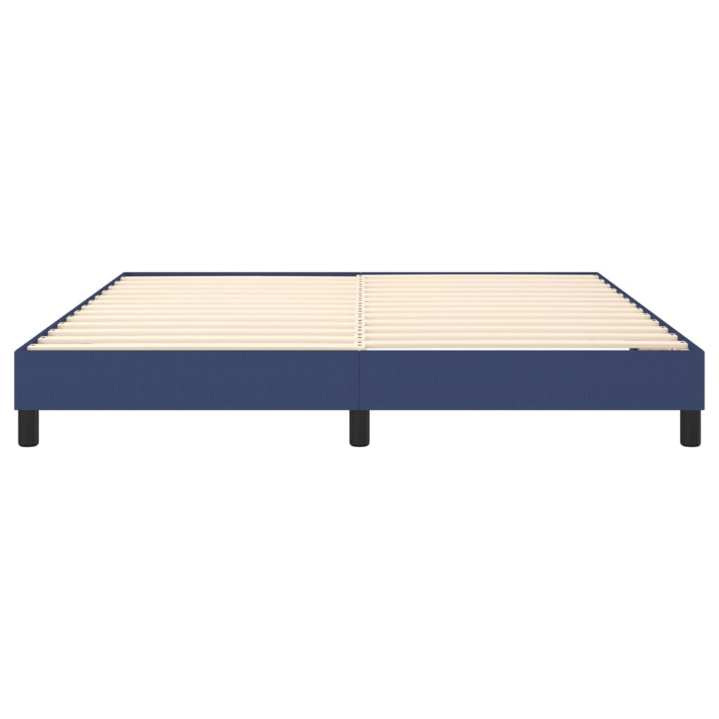 Boxspring sengeramme 160x200 cm stof blå