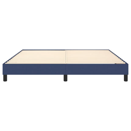Boxspring sengeramme 160x200 cm stof blå