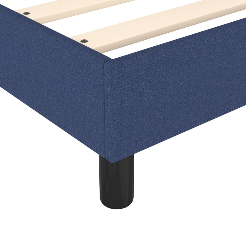 Boxspring sengeramme 160x200 cm stof blå