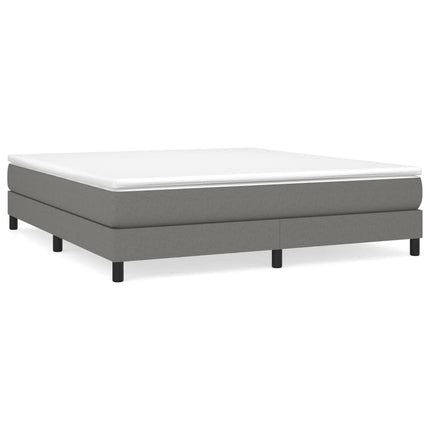 Boxspring sengeramme 180x200 cm stof mørkegrå