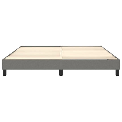 Boxspring sengeramme 180x200 cm stof mørkegrå