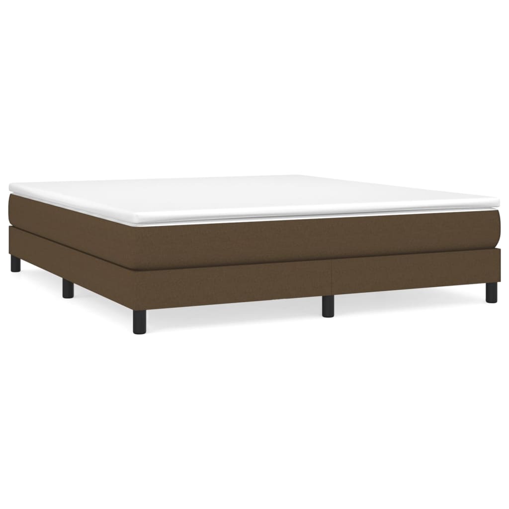 Boxspring sengeramme 180x200 cm stof mørkebrun